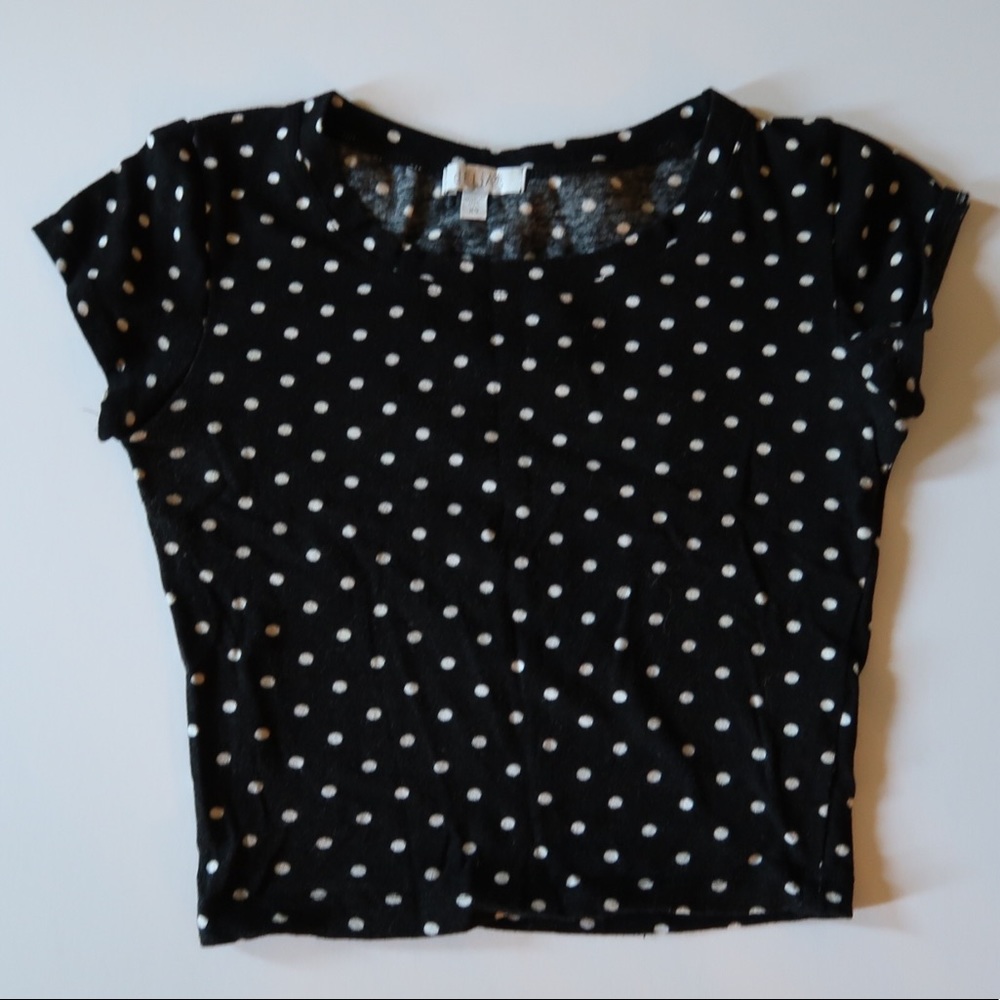 Polka dot crop top